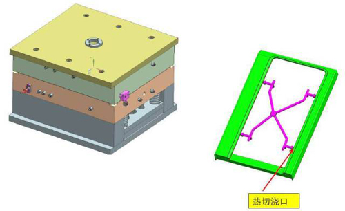 模內熱切切澆口